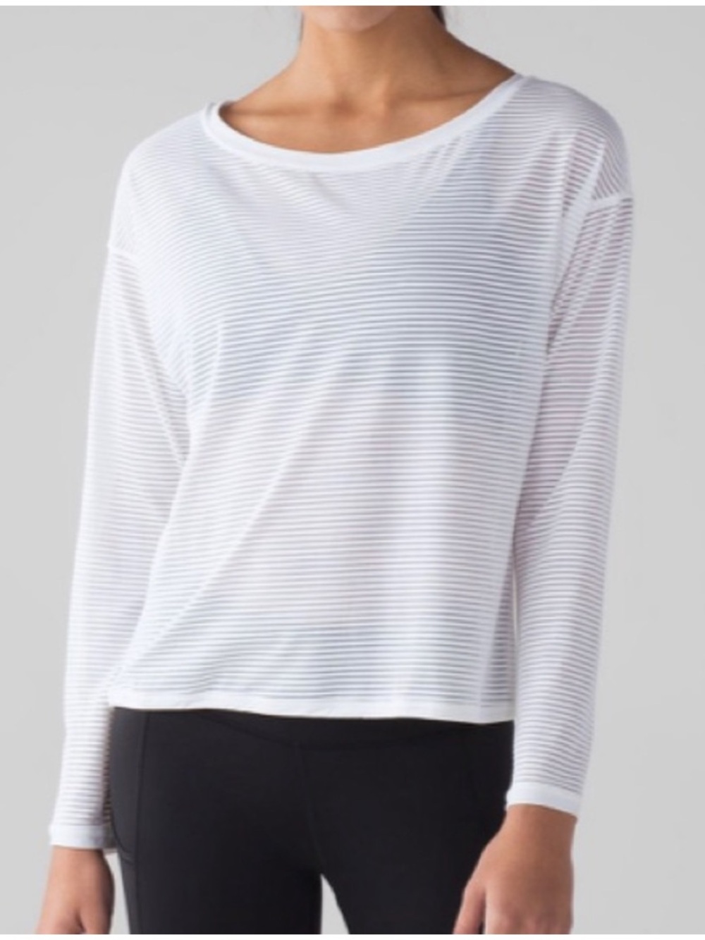 Lululemon white long sleeve top